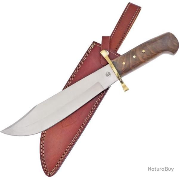Beau Poignard Bowie  Cherokee Trail Manche en Noyer Etui en Cuir FCW302WW07