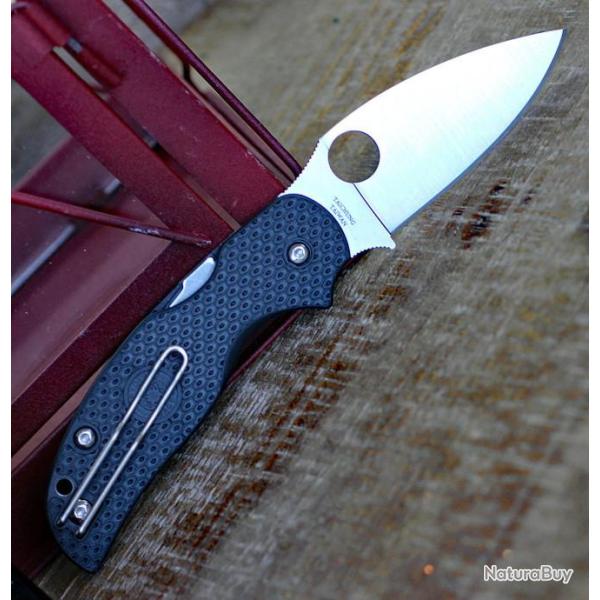 Couteau Spyderco Sage 5 Compression Lock Lame CPM-S30V Manche FRN Clip SC123PBK