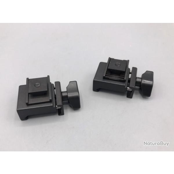 Montage Acier AMOVIBLE d'adaptation de Lunettes � Rail SR (SWAROVSKI) sur rail picatinny & weaver