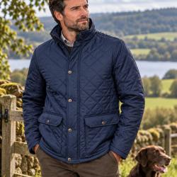 Veste matelass&eacute;e Tyler Diamond Bleu