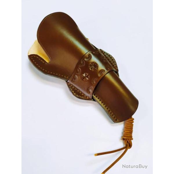 VALENTIN GANCH HOLSTER WESTERN DROITIER DE 4 A 5 POUCES