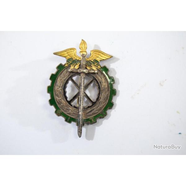 Insigne Groupe d'Instruction Technique du Train, Drago G835, �maill�, dos guilloch�