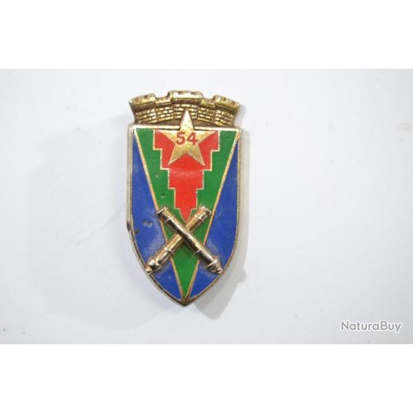 Insigne 54e R�giment d'Artillerie, 54 RA, Drago Paris G2284 dos grenu argent�