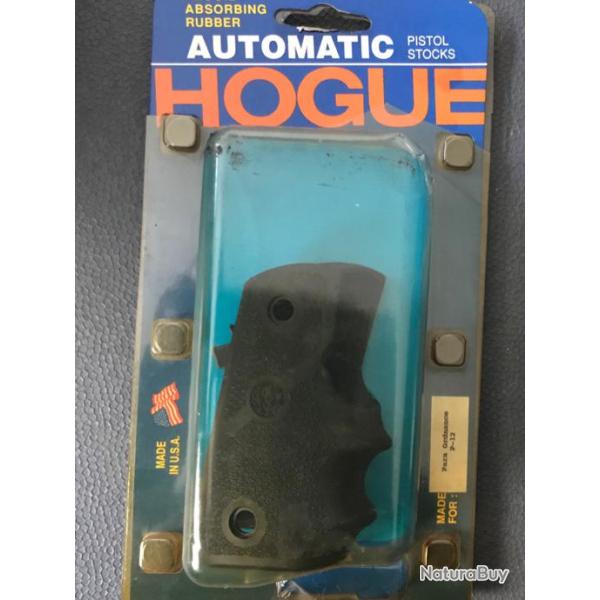 Plaquette neuve caoutchouc  noir HOGUE pour pistolet PARA ORDONNANCE P-12