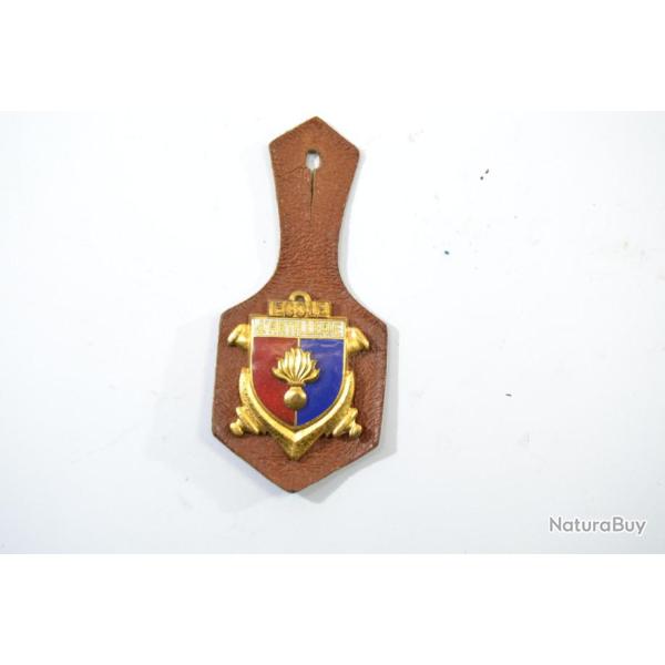 Insigne Ecole d'Artillerie, Drago H252 �mail, dos guilloch� embouti, 1 bol�ro sans marque