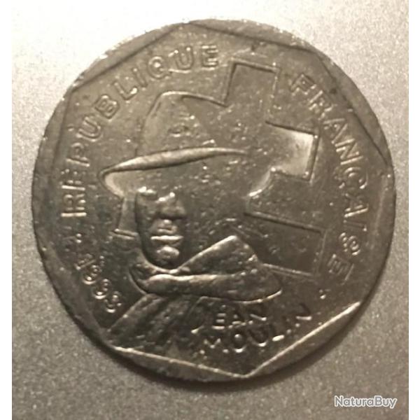 Pi�ce de 2 francs Jean Moulin