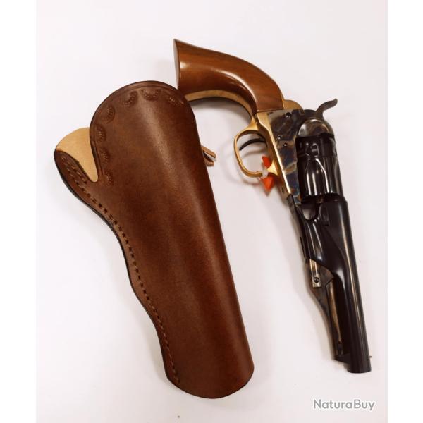 VALENTIN GANCH HOLSTER COLT POCKET 4 POUCES BLACK POWDER