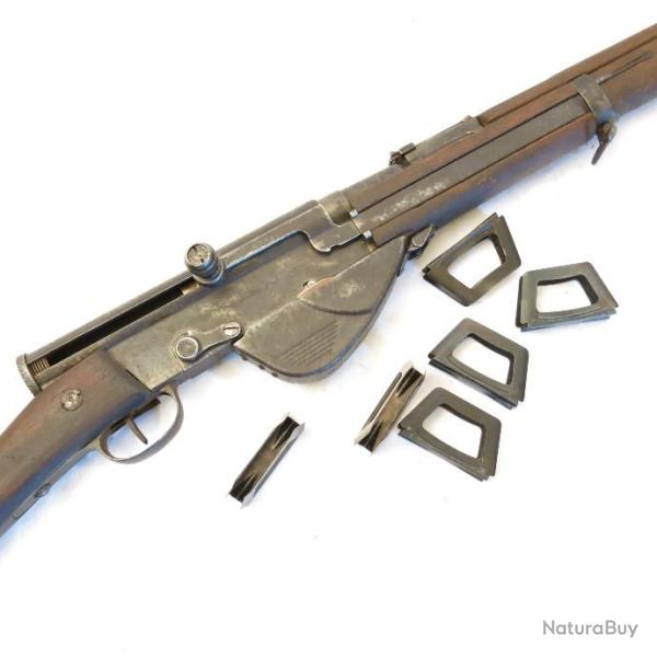 Clips avec 5 cartouches inertes 8 mm Lebel pour FSA 17