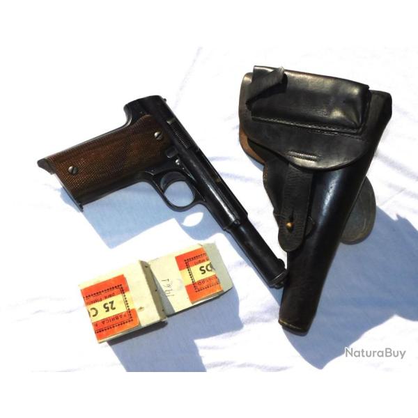 SUPERBE ETUI CUIR PISTOLET ASTRA 400 modle 1921 ESPAGNE ESPAA SPAIN  - GUERRA CIVIL 36-39  #.2