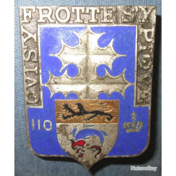 110� R�giment d'Infanterie, �mail, dos guilloch�, 1 bol�ro Drago