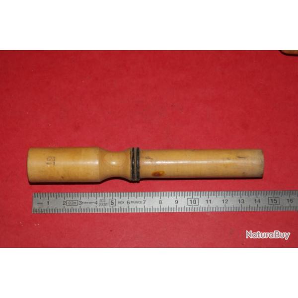 bourroir en buis pour chargement calibre 12 - VENDU PAR JEPERCUTE (SW497)