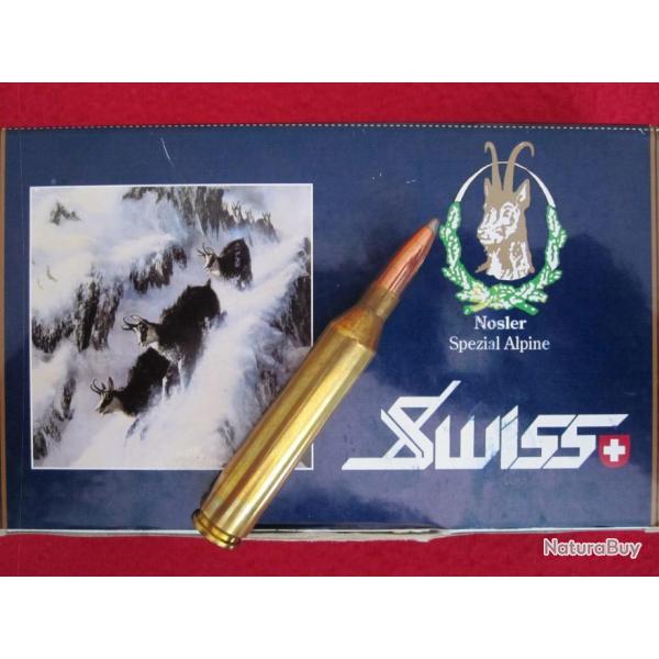 Pour collection vends UNE cartouche 6x62 Fr�res, fabrication par "ARGE Swiss Manufaktur" � FERLACH