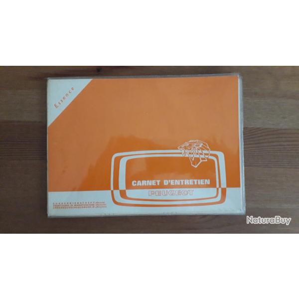 Carnet entretien Peugeot essence ann�es 1970