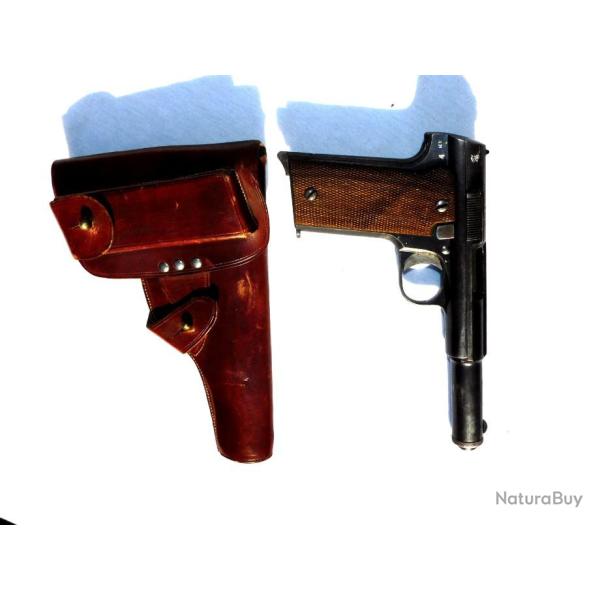 SUPERBE ETUI CUIR PISTOLET ASTRA 400 modle 1921 OFICIER  ESPAGNE ESPAA SPAIN  - GUERRA CIVIL 36-39
