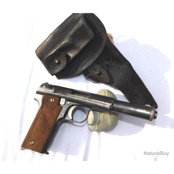 ETUI CUIR PISTOLET ASTRA 400 modle 1921 OFICIER  ESPAGNE ESPAA SPAIN  - GUERRA CIVIL 36-39 #.4