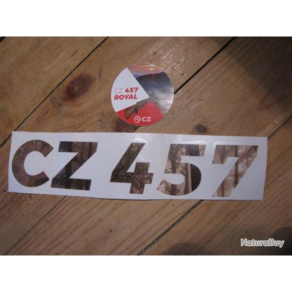 Auto collant Lot  CZ 457+ 457 ROYAL ( ma 19)