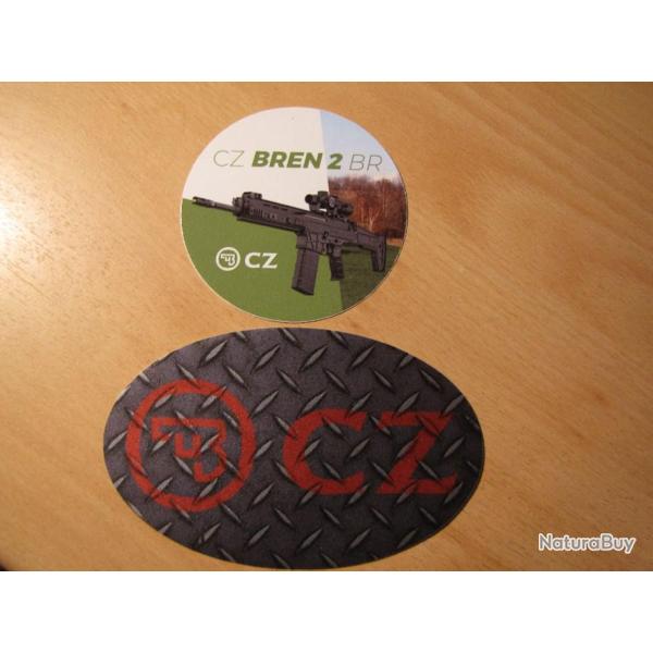 Auto collant lot CZ + CZ BREN 2 BR ( ma 21)