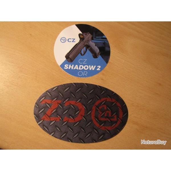 Auto collant lot CZ + CZ SHADOW 2  ( ma 23)