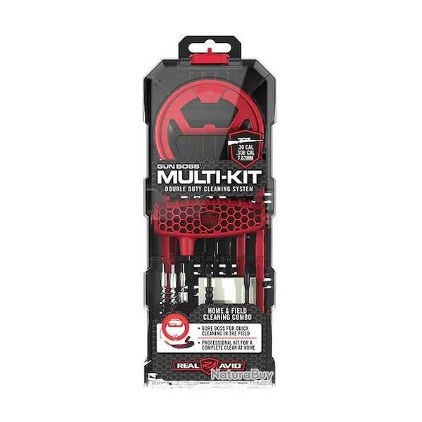Set de nettoyage multi-kits cordons - brosses Real Avid Cal .357 / .38 Cal.9mm