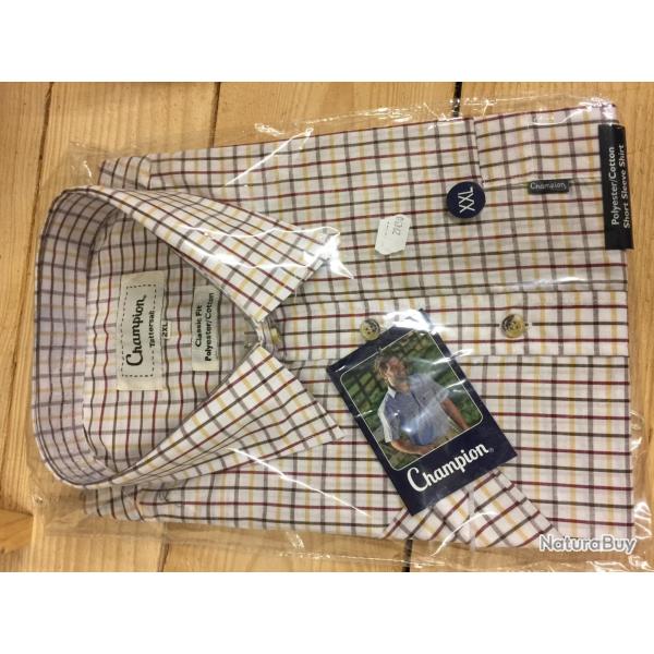 Chemise manches courte  XXL rouge