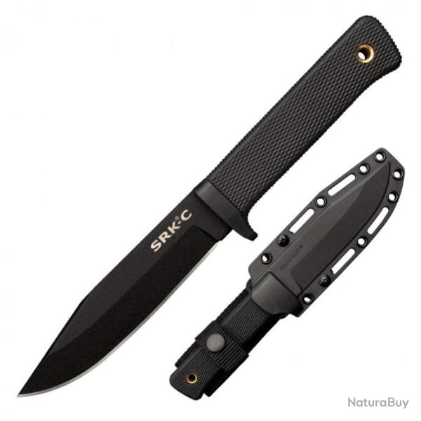 Couteau Cold Steel SRK Compact Survival Rescue Lame Acier SK-5 Manche Kray-Ex Etui CS49LCKD