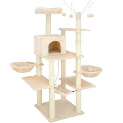 Arbre &agrave; chat 165 cm beige 3708097
