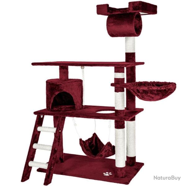 Arbre � chat 141 cm rouge bordeaux 3708104