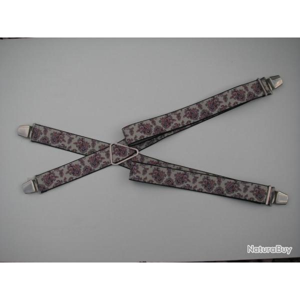 Bretelles  pinces rglables coulissantes,  motifs n6