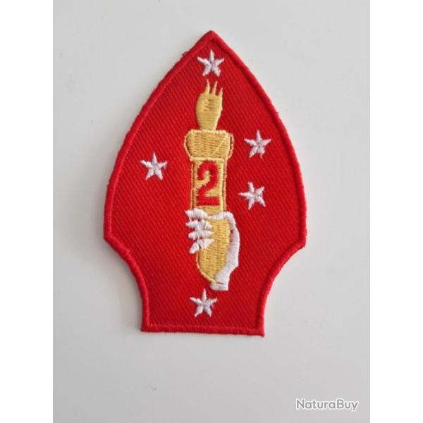 INSIGNE TISSU DE LA DEUXI�ME DIVISION DE MARINE US