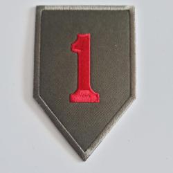 INSIGNE TISSU DE LA PREMI&Egrave;RE DIVISION D INFANTERIE US