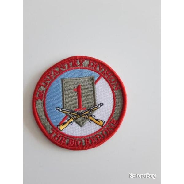 INSIGNE TISSU COMMEMORATIVE DE LA PREMI�RE DIVISION D INFANTERIE US