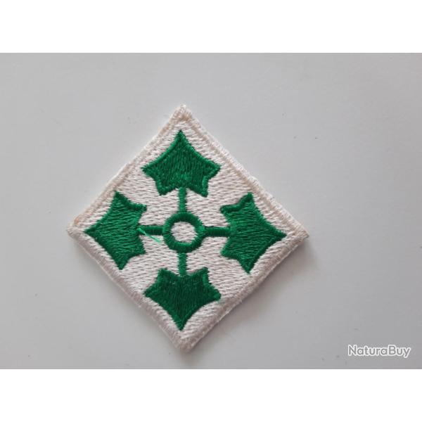 INSIGNE TISSU  DE LA 4 EME DIVISION D INFANTERIE US
