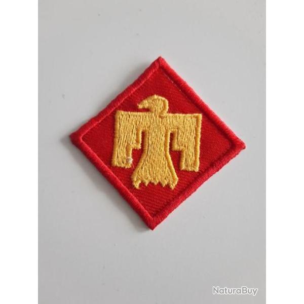 INSIGNE TISSU  DE LA 45 EME DIVISION  US,PETIT MODELE