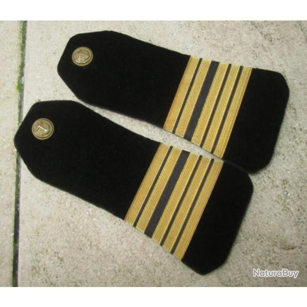 Pattes d'Epaule Capitaine d Vaisseur Marine-Guerre d'Alg�rie