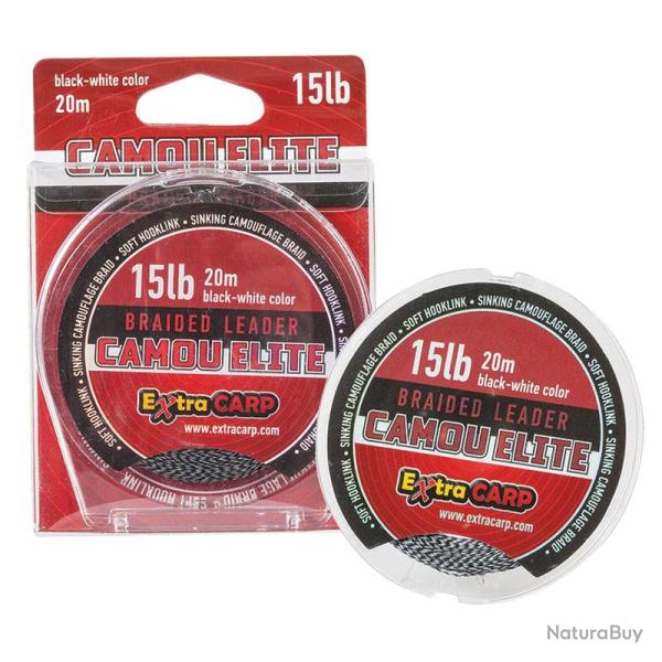 Tresse � bas de ligne Camou Elit Extra Carp 25