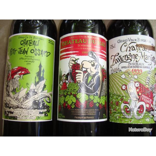 LOT DE TROIS BOUTEILLE COLLECTOR