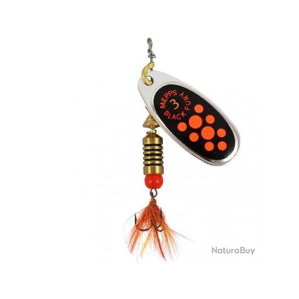AGLIA BLACK FURY� MOUCHE MEPPS Orange Argent 3 / 6.5 g