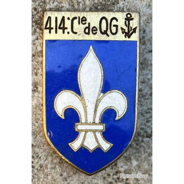 414� Compagnie de Quartier G�n�ral, �mail, dos guilloch�