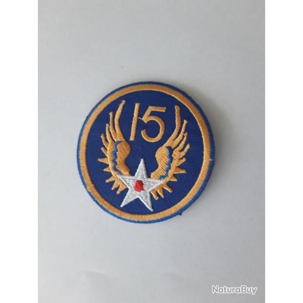 INSIGNE TISSU  DE LA 15 EME US AIR FORCE.