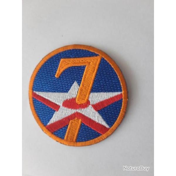 INSIGNE TISSU  DE LA 7 EME US AIR FORCE.