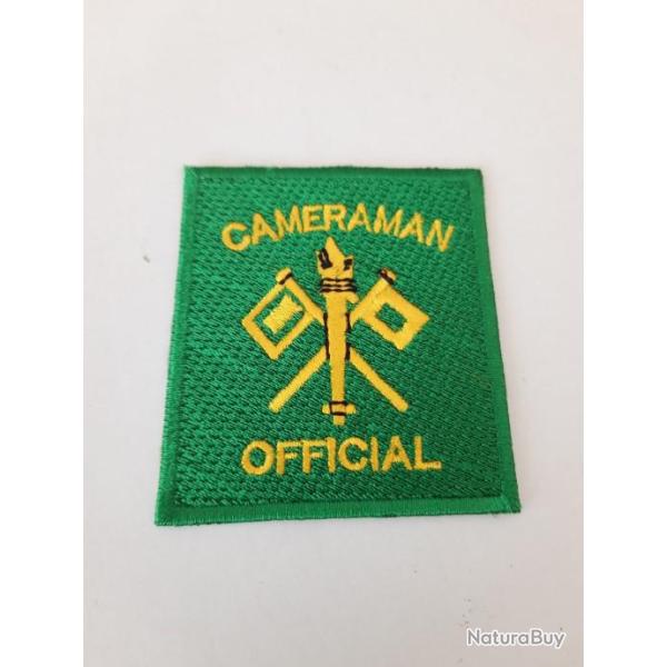 INSIGNE TISSU "OFFICIAL CAMERAMAN"