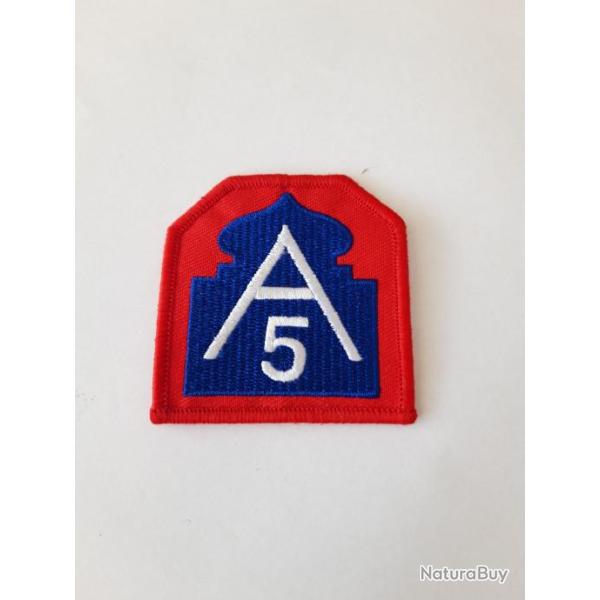 INSIGNE EN TISSU DE LA 5 EME ARMEE U.S.
