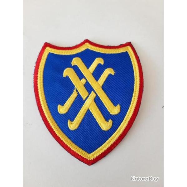 INSIGNE EN TISSU DU 20 EME CORPS D ARMEE U.S.
