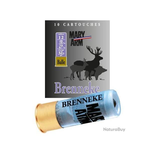 10 Cartouches MARY ARM Brenneke Cal.12