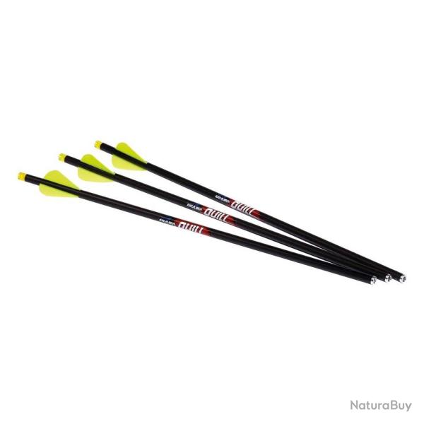3 Fl�ches Quill Carbone lumineuses 16.5 pouces pour arbal�tes Excalibur