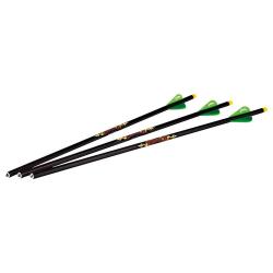 3 Fl&egrave;ches Diablo Carbone Lumineuses 18 pouces pour arbal&egrave;tes Excalibur