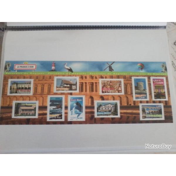 Bloc Feuillet BF61 - Les portraits de r�gions n�2 - La France � voir - 2003