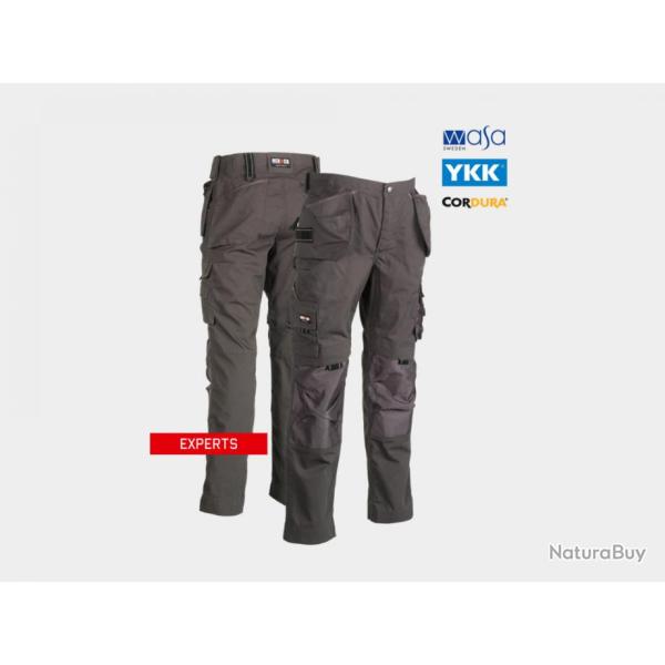 Pantalon de travail multipoches shortleg HEROCK Dagan Gris 46