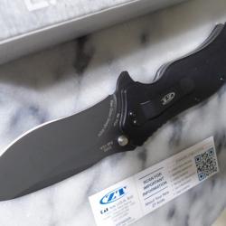 ZT0350 Couteau Zero Tolerance A/O Lame Acier S30V Manche Black G10 Linerlock Clip Made In USA