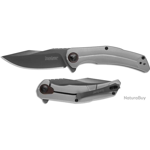 Couteau Kershaw Believer A/O Framelock Lame Acier 8CR13MoV Manche Acier Clip KS2070